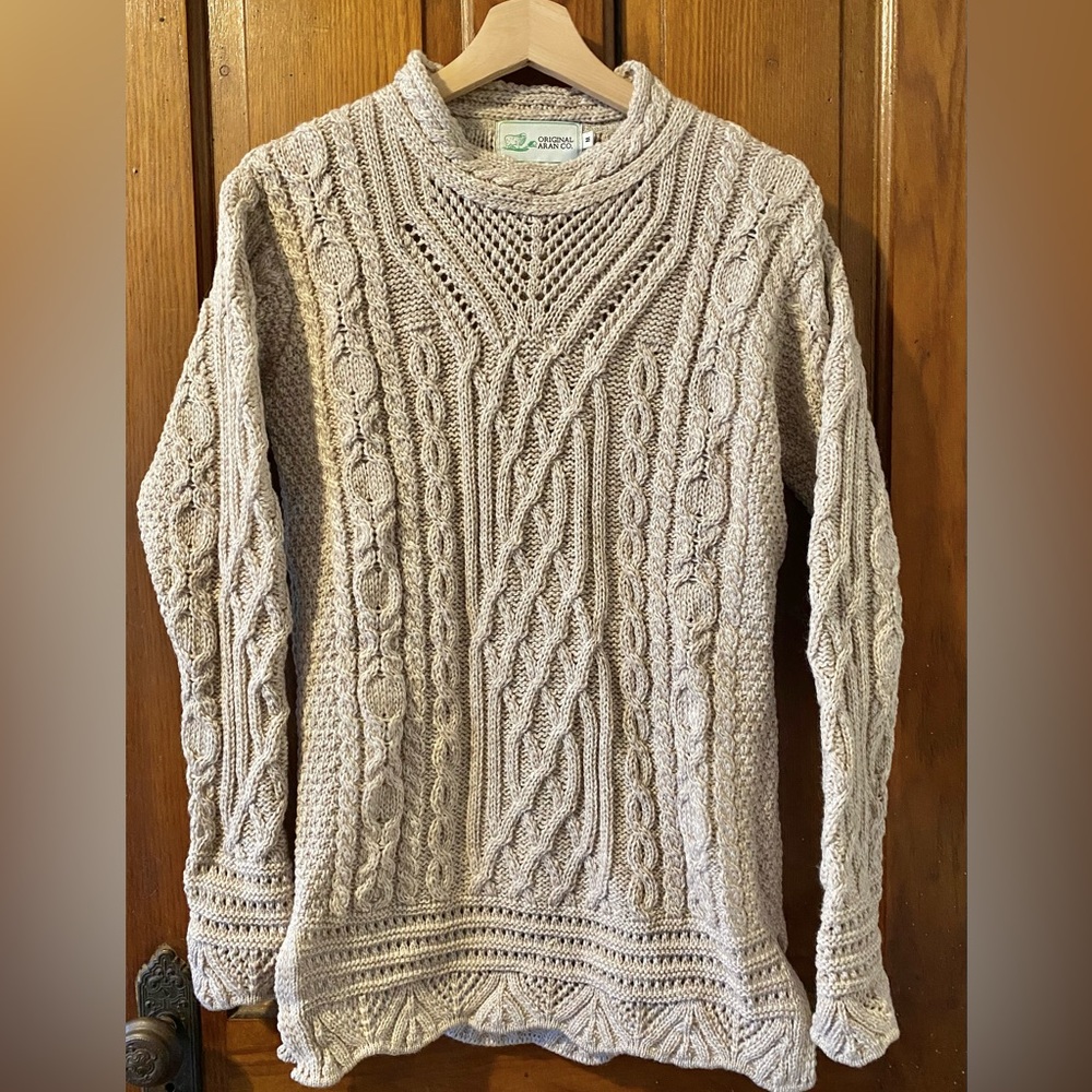 Original Aran Co. 100% Merino Wool Tunic Sweater